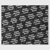 Jeglicher personalisierter Geburtstag Geschenkpapier (Flach)