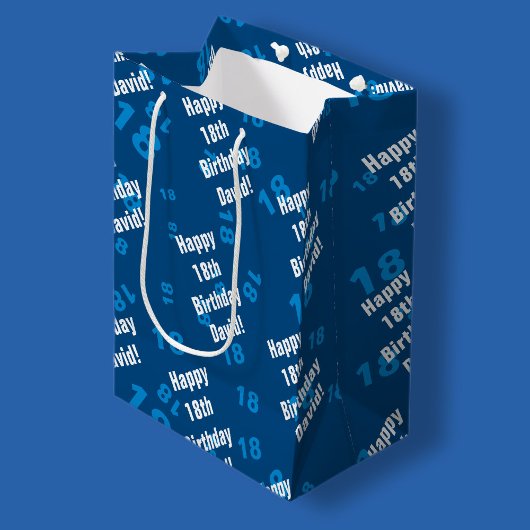 Jeglicher personalisierter Geburtstag Mittlere Geschenktüte