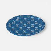 Jeglicher personalisierter Geburtstag Pappteller (Schrägansicht)