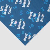 Jeglicher personalisierter Geburtstag Seidenpapier (Detail)