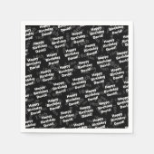 Jeglicher personalisierter Geburtstag Serviette (Vorderseite)