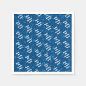 Jeglicher personalisierter Geburtstag Serviette (Vorderseite)