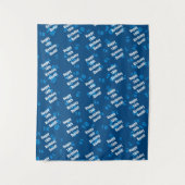 Jeglicher personalisierter Geburtstag Wandteppich (Vorderseite)