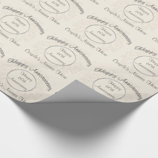 Jeglicher Personalisierter Jubiläumswrap Geschenkpapier (Ecke)