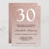 Jeglicher Rosa Rose Gold Glitzer Sparkle Geburtsta Einladung