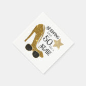 Jeglicher Star-Glitzer der Geburtstagspartei Serviette (Ecke)