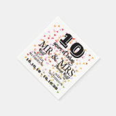 Jeglicher Tag Hochzeit Jahrestag Mr. Right Serviette (Ecke)