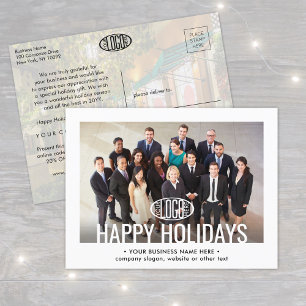 Jeglicher Text-Business-Werbespot für 2 Fotos Ankündigungspostkarte