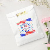 Jeglicher Text USA Flag Independence Day 4. Juli Geschenktütchen (Versiegelt)