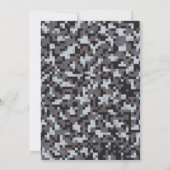 Jeglicher Videospiellevel Up Gamer Geburtstag Einladung (Rückseite)