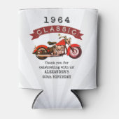 Jeglicher Vintager Motorradfahrer zum Geburtstag Dosenkühler (Vorderseite)