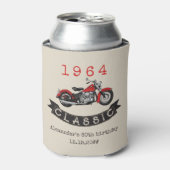 Jeglicher Vintager Motorradfahrer zum Geburtstag Dosenkühler (Kanne Vorderseite)