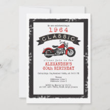 Jeglicher Vintager Motorradfahrer zum Geburtstag