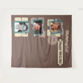 Jegliches Alter Fotos 30. braunes Party Hintergrun Wandteppich (Vorderseite (Horizontal))