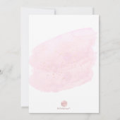 Jegliches Alter, rosa Watercolor Champagner 21. Einladung (Rückseite)