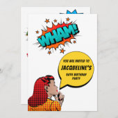 Jegliches Alter sonniger Geburtstag Einladung (Vorne/Hinten)