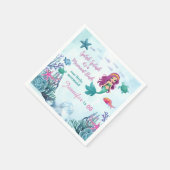 Jegliches Alter Splish Splash Bash Meerjungfrau Ge Serviette (Ecke)