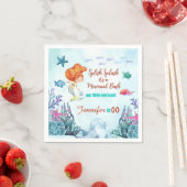 Jegliches Alter Splish Splash Bash Meerjungfrau Ge Serviette (Beispiel)