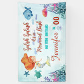 Jegliches Alter Splish Splash Meerjungfrau Bash Mä Banner (Vertikal)