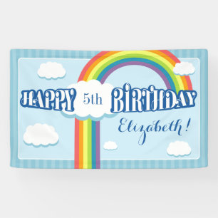 Jegliches Alters-Regenbogen-Birthday-Banner Banner
