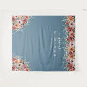 Jegliches Ereignis, florales Pfirsichblütengezwits Wandteppich (Vorderseite (Horizontal))