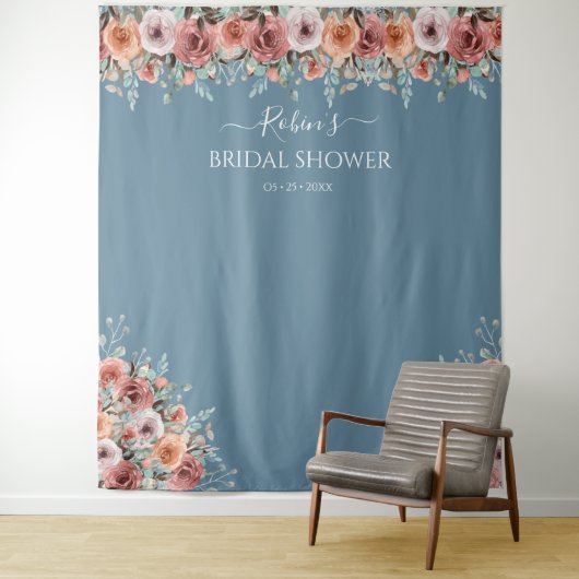 Jegliches Ereignis, florales Pfirsichblütengezwits Wandteppich (Beispiel)