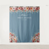 Jegliches Ereignis, florales Pfirsichblütengezwits Wandteppich (Vorderseite)