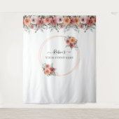 Jegliches Ereignis, florales Pfirsichblütengezwits Wandteppich (Vorderseite)