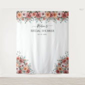 Jegliches Ereignis, florales Pfirsichblütengezwits Wandteppich (Vorderseite)