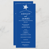 Jegliches farbenmodernes Hochzeitsfeierprogramm Programm (Vorne/Hinten)