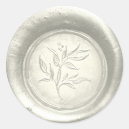 Jegliches farbiges botanisches Hochzeitenwaschwerk Runder Aufkleber