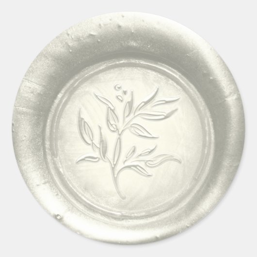 Jegliches farbiges botanisches Hochzeitenwaschwerk Runder Aufkleber (Vorderseite)