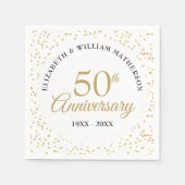 Jegliches Jahr Hochzeit Confetti Serviette (Vorderseite)