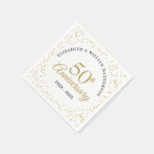 Jegliches Jahr Hochzeit Confetti Serviette (Ecke)