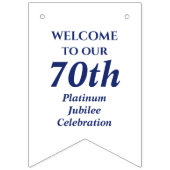 Jegliches Jahr UNION JACK Wimpelkette (Zweite Fahne)