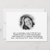 * Jegliches PARTY, das die Doodle einlädt, farbenf Einladung (Rückseite)