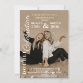 Jegliches zeitgemäßes elegantes Foto für Geburtsta Einladung (Vorderseite)