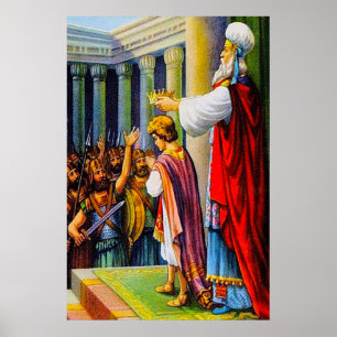 Jehoiada Crowns Joash 2 Könige 11 Plakat