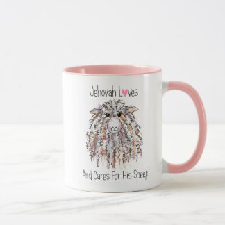 "Jehova liebt und sorgt für seine Schafe" Tasse