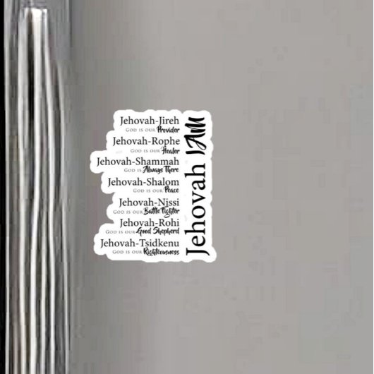 Jehovah ernennt ausgeschnittenes Magnet Fotoskulptur Magnet