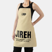 Jehovah Jireh Custom Christlich Monogram Schürze (InSitu)
