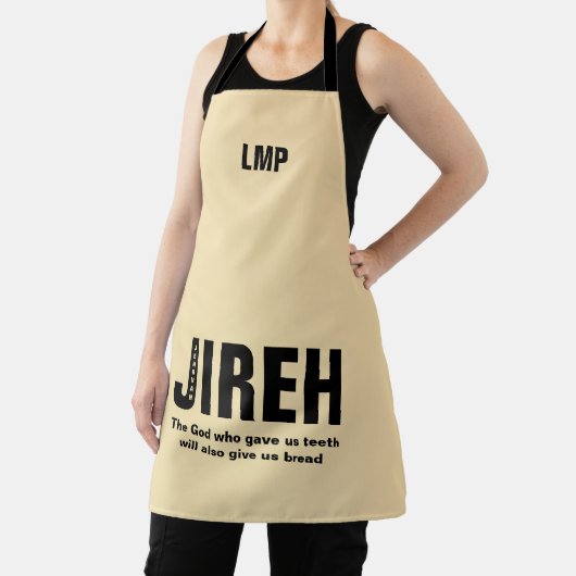 Jehovah Jireh Custom Christlich Monogram Schürze (InSitu)
