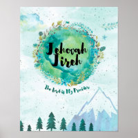 Jehovah Jireh, der Herr wird Poster geben