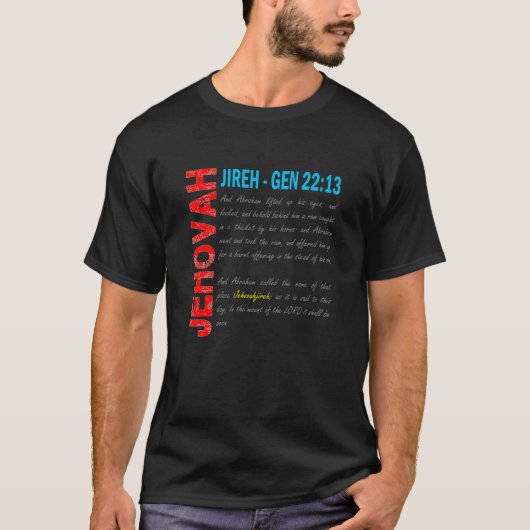 Jehovah Jireh - Gott, mein Provider T-Shirt (Vorderseite)