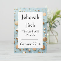 Jehovah Jireh, Name Gottes, ermutigende Schrift