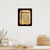 Jehovah M'Kaddesh, Lord Sanctifier: Namen Gottes Poster (Küche)