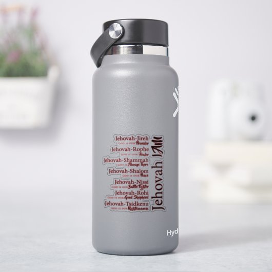 Jehovah names aufkleber (HydroFlask)