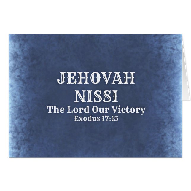Jehovah Nissi (Vorderseite (Horizontal))