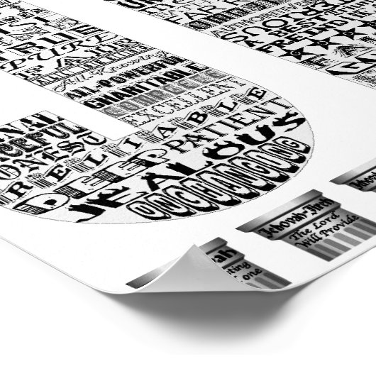 JEHOVAH POSTER (Ecke)