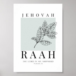 Jehovah Raah Printable Poster